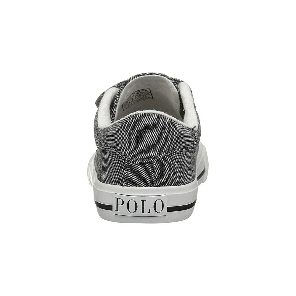 Polo Ralph Lauren Easten EZ Sneakers Kids 4.5 Gray Comfort Casual Shoes RHS4767